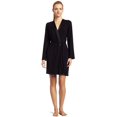 thumbnail image 2 of Calvin Klein S2454 Womens Essentials With Satin Short Robe, Black, X-Small/Small, 2 of 3