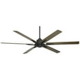 thumbnail image 2 of 60" Casa Vieja Rustic Outdoor Ceiling Fan with Remote Control Matte Black Weathered Oak Damp Rated for Patio Exterior House Home, 2 of 8