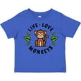 thumbnail image 3 of Inktastic Live Love Monkeys Boys or Girls Toddler T-Shirt, 3 of 5