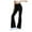 #0411-Black, variant on Women's High Waist Bootcut Yoga Pants Basic Tummy Control Workout Flared