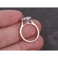 thumbnail image 5 of 1.25 Ct Halo Round cut Moissanite & Moissanite Ring with 18k Gold Plating, 5 of 6