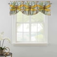 thumbnail image 2 of Tie Up Valances for Windows, Vintage Dragonfly Adjustable Valance Curtains Window Treatment for Living Room/Bedroom, Abstract Retro Oil Painting Rod Pocket Kitchen Curtains & Drapes 60x18 Inch, 2 of 9