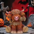 thumbnail image 4 of Weighted Highland Cow Plush Toys, Giant Highland Cow Gift Plush Toy,Adorable Stuffed Animal for Kids and Adults Highland Cattle Plushie Decor, 4 of 6