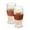 Brown, variant on Host FREEZE Beer Glasses, Iced Coffee Tumblers, 16oz Set of 2, Gray