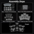 thumbnail image 4 of Clear Acrylic Display Kit 8-Tiers Collection Organizer Holder Cosmetic Items Display Risers Dolls Figures Jewelry Clear Finished: 29x10.9x12cm Curved Trapezoid, 4 of 7