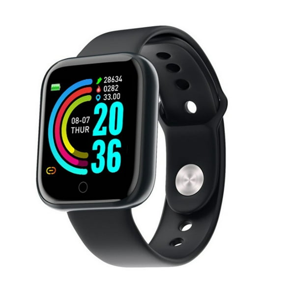 Smartwatch, Interfaz de Carga Universal Fitness Watch Y68 MONITOR DE FRECUENCIA CARDÍACA DE SILICONA PARA RECORDATORIO SEDENTARIO