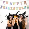 thumbnail image 2 of Halloween Decoration Banner Paper Strip Colorful Letter Flower Interior Decor, 2 of 5