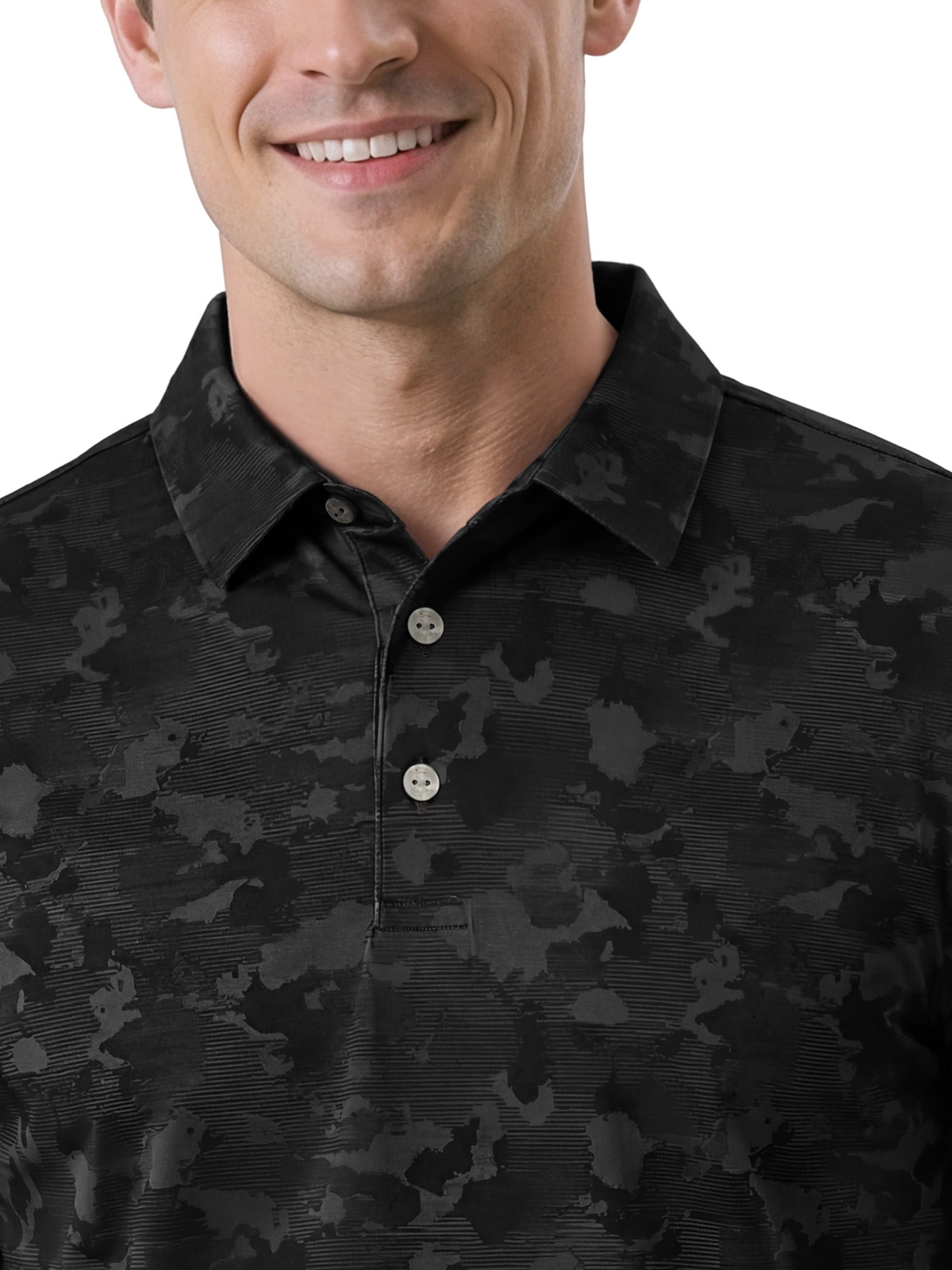 Ben Hogan Performance Men's & Big Men's Camouflage Print Short Sleeve Polo Shirt, Sizes S-4XLT
