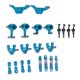 thumbnail image 3 of Kit de piezas de mejora de coche RC de aleación de aluminio, amortiguadores CVD, eje de transmisión, copa de dirección delantera y trasera para WLtoys K969 1/28 RC, azul, 3 of 8