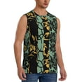 thumbnail image 2 of Pofeuu Lilies Flowers Print Men's Muscle T-Shirt, Sleeveless, Muscle Tank, Classic Muscle Tee Top For Men Casual Sleeveless Muscle T-Shirt Trendy Clothes-Medium, 2 of 7