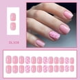 thumbnail image 2 of Press on Nails KSTBJN Cute Heart Pink Short para mujer, 2 of 7