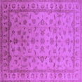 thumbnail image 1 of Ahgly Company Indoor Square Oriental Purple Industrial Area Rugs, 6' Square, 1 of 4