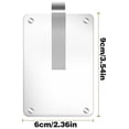 thumbnail image 3 of Magnetic Car Visor Photo Clip - Universal Picture Frame Holder for Sun Visors - Strong Hold Without Damaging Car Interior, Acrylic Frame Organizer For Pictures Notes And Cards, 1Pc(Clear,3.5x2.3"), 3 of 9