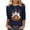Navy 02, variant on Funny Crewneck Tshirts Womens 3/4 Sleeve Halloween Graphic Tee Tops Cute Ghost Soft Loose Pullover Navy 2XL