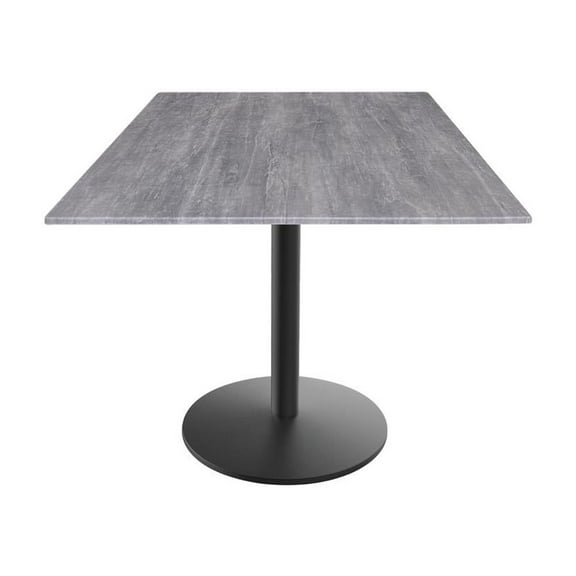 Holland Bar Stool 30" Tall OD214 Indoor/Outdoor All-Season Table with 36" x 36" Square Greystone Top