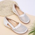 thumbnail image 4 of Zapatos náuticos sin cordones transpirables para mujer Sandalias de cuña de moda para vacaciones de fiesta, 4 of 7