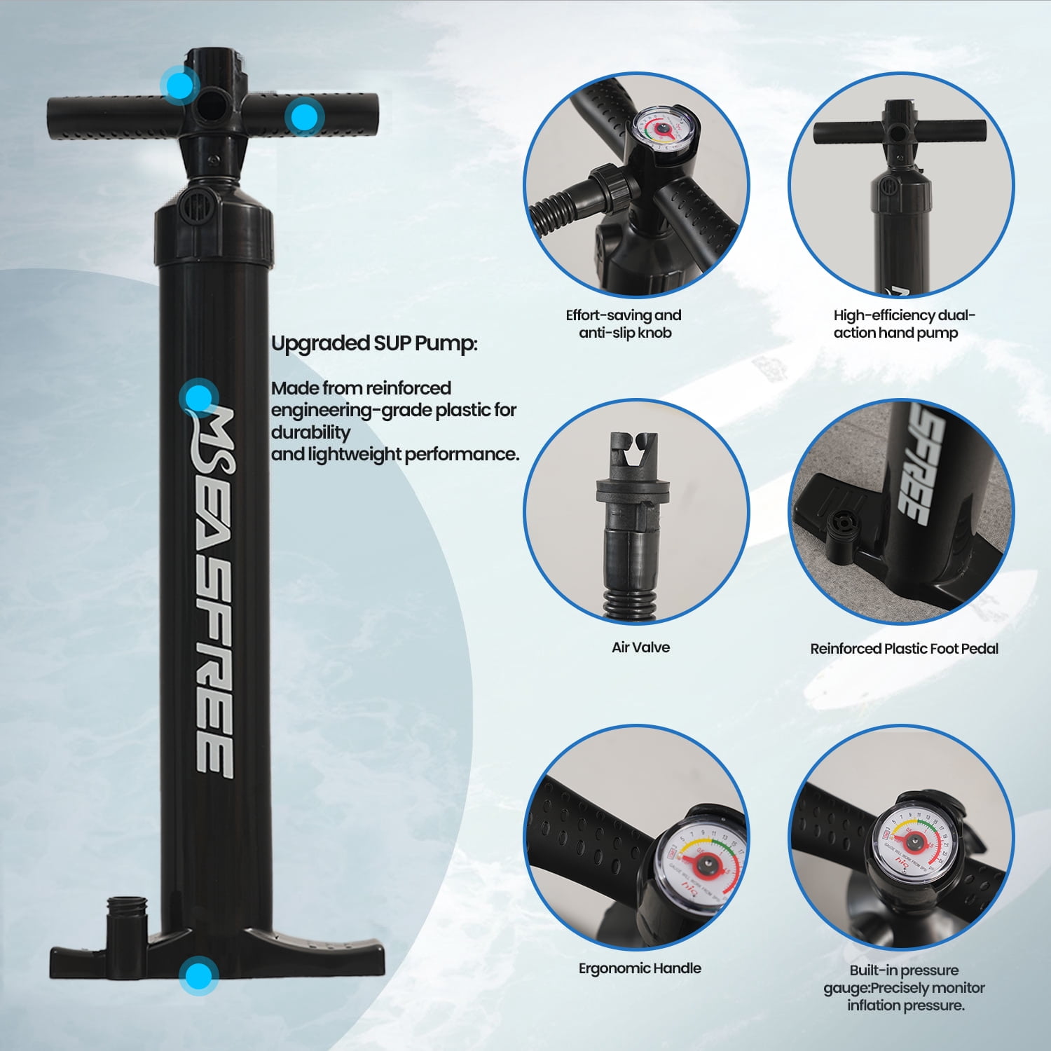 MSEASFREE Inflatable Paddle Board Stand up Paddle Board with Premium SUP Accessories