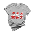 thumbnail image 3 of VKOYWKM Heart Print T Shirts Women Valentine's T-Shirts Holiday Tops Short Sleeve Casual Spring Clothes Loose Fit Crew Neck Valentine Tees, 3 of 6