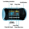thumbnail image 2 of Easy@Home Fingertip Pulse Oximeter SpO2 Blood Oxygen Saturation Meter and Heart Rate Monitor with Rotatable OLED Display, 2 of 10