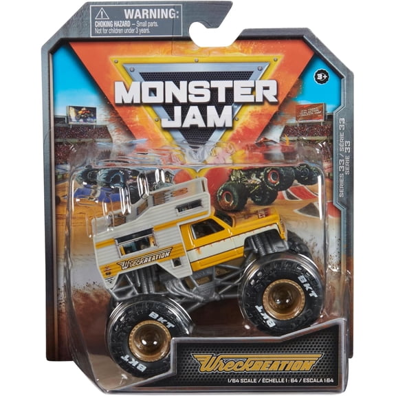 Monster Jam, Official Wreckreation Monster Truck, Die-Cast Vehicle, 1:64 Scale, Kids Toys for Boys Ages 3 and up