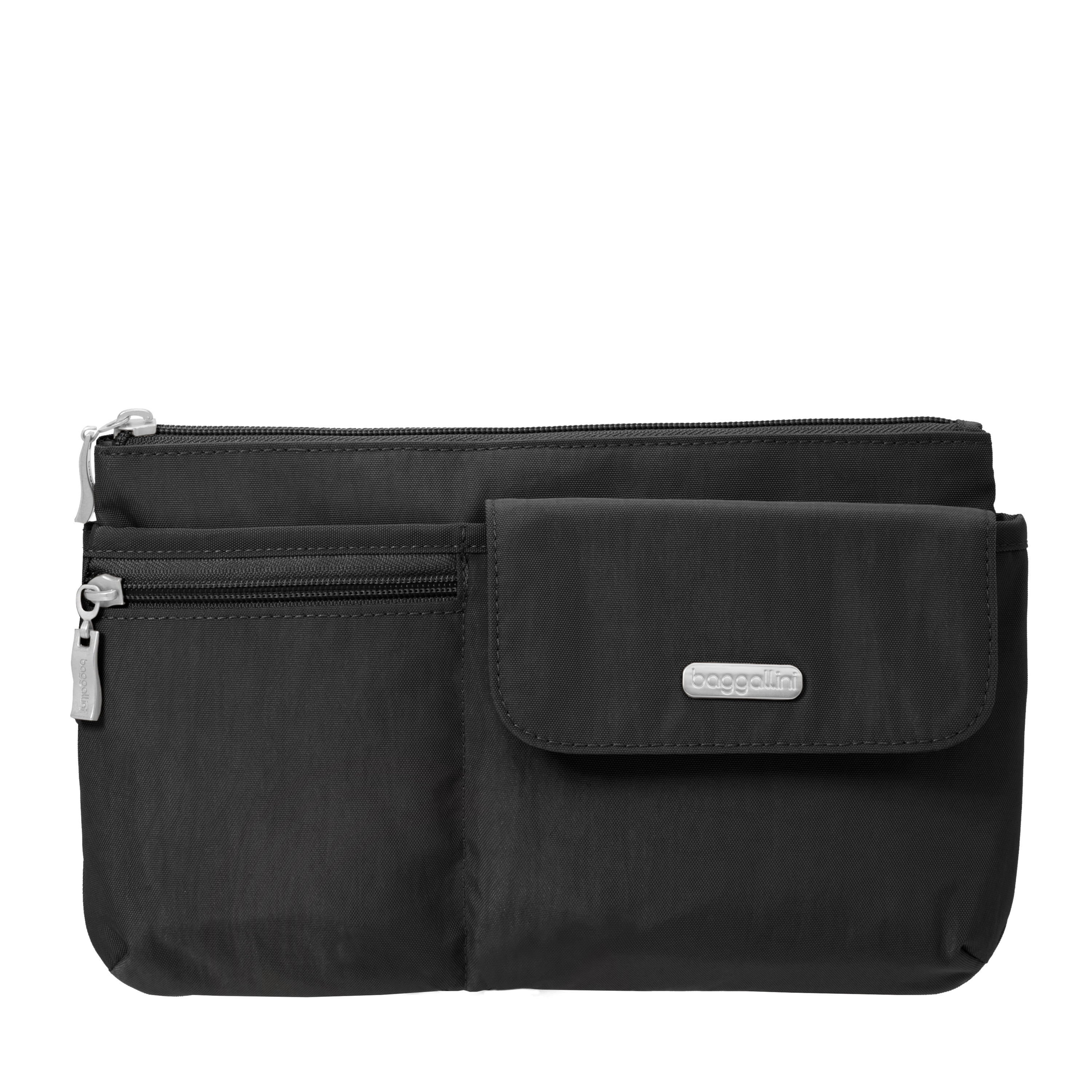 baggallini Waist Pack/Fanny Pack, Slim Travel Profile, Nylon, Multiple