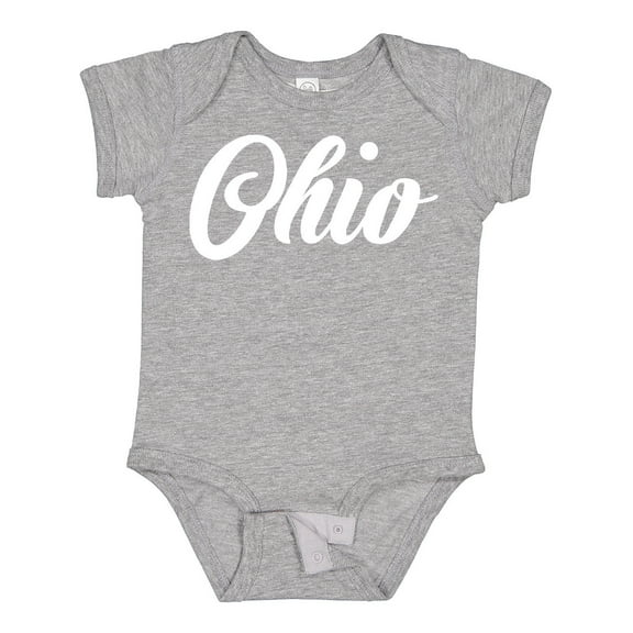 Inktastic Ohio Text Boys or Girls Baby Bodysuit
