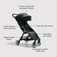 thumbnail image 5 of Baby Jogger City Tour 2 Cochecito de viaje ultracompacto, Jet, ligero, plegable, ideal para viajar, 5 of 5