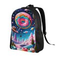 thumbnail image 2 of Fotbe Colorful Donut Travel Laptop Backpack, Business Slim Sturdy Laptops Backpack, Water Resistant College School Computer Bag Gift for Men & Women Fits 15.6 Inch Notebook, 2 of 8