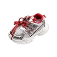 thumbnail image 2 of Retro Y2K Chunky Sneakers for Women Breathable Mesh Lightweight Platform Walking Shoes Trendy Athletic Trainers for Casual Streetwear All Day Comfort Grey Red Wine 22, 2 of 9