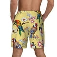 thumbnail image 4 of Uemuo Beautiful Bright Birds And Flowers Pattern Mens Swim Trunks Quick Dry Board Shorts with Mesh Lining, Stretch Beach Shorts Quick Dry No-Chafing Board Shorts-X-Large, 4 of 9