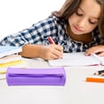 thumbnail image 2 of ¡Gran Oferta!, Estuche para lápices de gran capacidad y alto valor para estudiantes, de color sólido, para herramientas de belleza, portátil, resistente al agua, de sílice Akmoler, 2 of 8