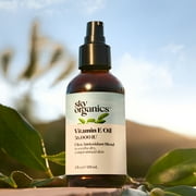 Sky Organics Vitamin E Oil for Soothing Dry, Compromised Skin, 4 fl oz