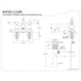 thumbnail image 3 of Kingston Brass KS7002PL 4 in. Centerset Bathroom Faucet, Polished Brass, 3 of 3