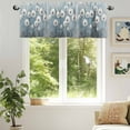 thumbnail image 6 of Vintage Dandelion Valances for Windows, 42 x 12in, White Dandelion Oil Painting Modern Art Rod Pocket Kitchen Valance Curtain Light Filtering Window Treatments for Living Room Bedroom, 1 Panel, 6 of 7