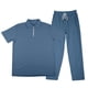 thumbnail image 4 of Pantalones de Cintura Elástica para Hombre Set Casual de Verano con Cremallera de Manga Corta Y Pantalones de Bolsillo con Cordón con Bolsillos de Cremallera para Hombres, 4 of 9