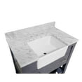 thumbnail image 5 of Charlotte 36" Farmhouse Bathroom Vanity with Marine Gray Cabinet and Carrara Marble Top, 5 of 7