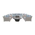 thumbnail image 2 of TK Classics Fairmont 8 Piece Outdoor Wicker Patio Furniture Set 08k, 2 of 2