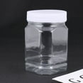 thumbnail image 4 of 8pcs Home Plastic Jars Storage Containers with Ribbed Liner Screw On Lids Cereal Dry Food Storage Container Airtight Leakproof Plastic Storage Bottle  for Cereal Flour Sugar Rice Snacks, 4 of 10