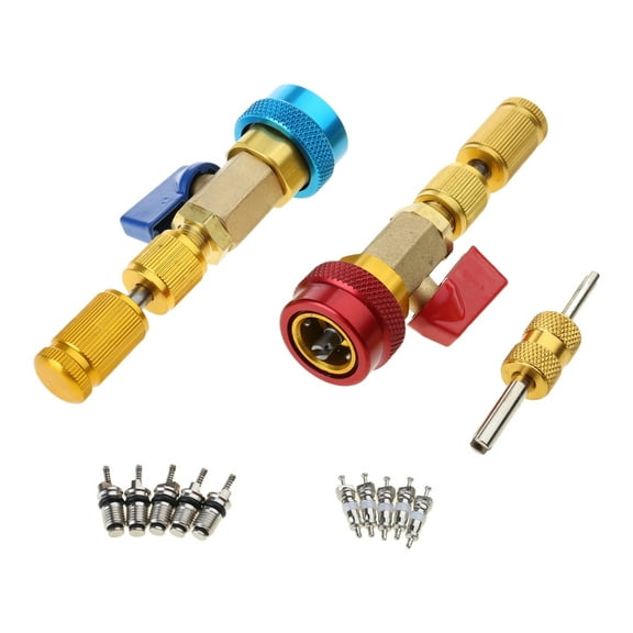 R134A Valves Core Remover and Installer Set Air Conditioner Service Tool Set Air Conditioner Repair Accessories