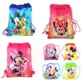 thumbnail image 4 of Bolsa de almacenamiento con dibujos animados de Disney Mickey Mouse, mochila escolar informal portátil para niños y mujeres, mochila de viaje con cordón, 4 of 5
