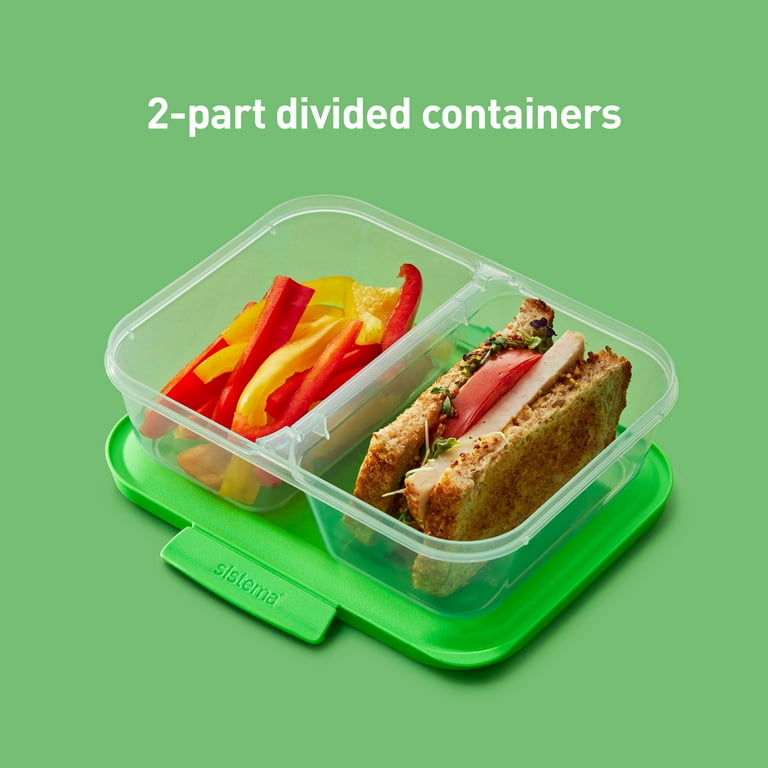 Sistema Food Storage Container, 4 Compartments, Made in New Zealand