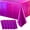 Purple, variant on 5 Pack 54x108 Inch Holographic Iridescent Pink Disposable Foil Rectangle Tablecloth Shiny Laser Party Decor