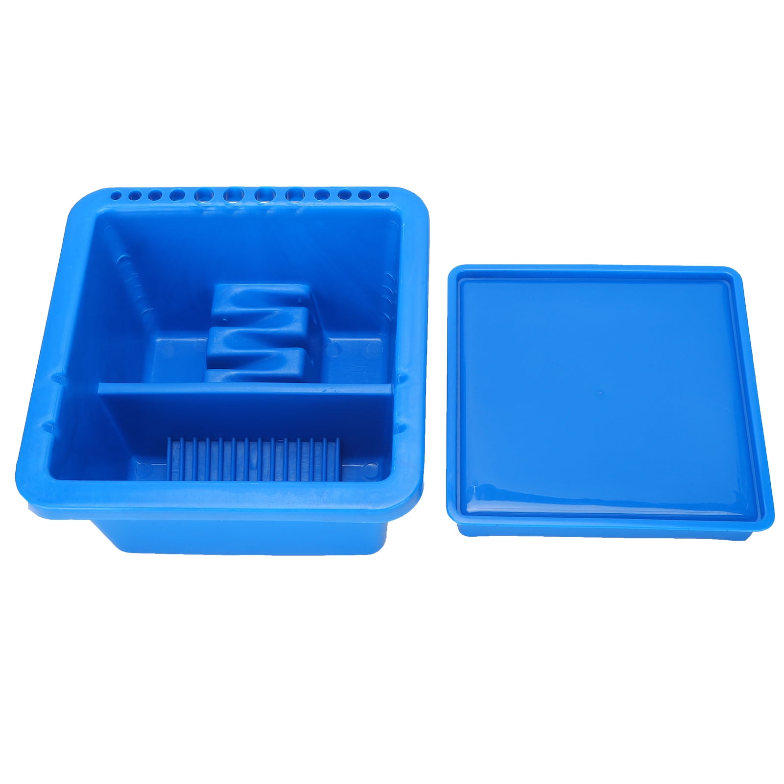 Brush Washing Basin, Multifunction Paint Tub Pot Blue For Oil Painting For Watercolor