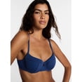 thumbnail image 4 of Kacey Lee Women's and Women's Plus Underwire Bikini Top with Seaming, Sizes XS-3X, 4 of 5