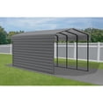 thumbnail image 3 of Arrow 10 x 24 x 9 ft Charcoal Carport With 1 Side Wall Kit, 3 of 17