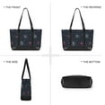 thumbnail image 6 of FORMRS Canvas Laptop Tote Bag for Women with 15.6" Computer Compartments Shoulder Handbag, Starry Night Pattern, 6 of 7