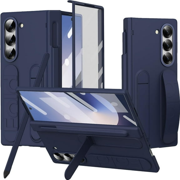 Tedixss Transparent Hand Strap for Samsung Galaxy Z Fold 7 Case with S Pen Holder & Stylus,Shockproof Hinge Screen Protector   Kickstand for Fold 7 Cover Grip Slim,S Pen for Samsung Z Fold 7 Case