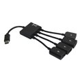 thumbnail image 1 of Sidaley Tipo-C a 3 USB 1 Micro USB Splitter Cable de sincronización de datos de alta velocidad Adaptador OTG Hub Teléfono y Comunicación, 1 of 5