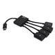thumbnail image 1 of Methold Tipo-C a 3 USB 1 Micro USB Splitter Cable de sincronización de datos de alta velocidad Adaptador OTG Hub Teléfono y Comunicación, 1 of 5