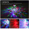 thumbnail image 4 of USB Mini Disco Lights, Party Lights Magic Disco Ball Light, Sound Activated Colorful Strobe LED Lights with 3 Plugs for KTV DJ Stage Atmosphere Christmas Party Interior Lights (Black 2 Pack), 4 of 8